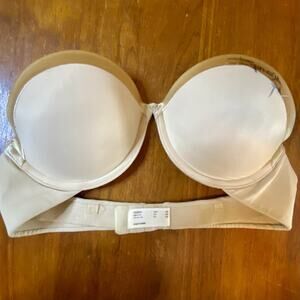 Espinoza Paz Signed Bra 34B Strapless Gold And Beige Maidenform Sweet Nothings ￼